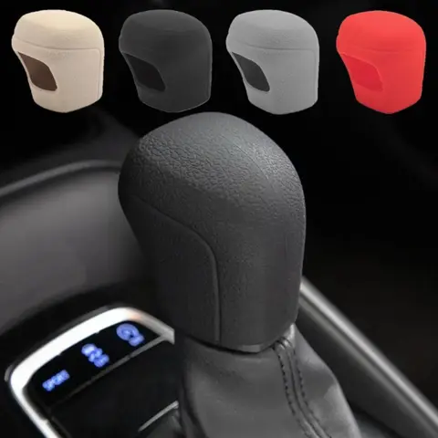1pc Car Silicone Automatic Gear Shift Knob Cover Shift Lever Cover Shifter Knob Universal Fit Shifter Handle For Toyota For C-HR For Camry For Corolla Car Accessories