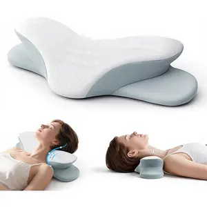 Cervical Neck Pillows,Orthopedic Roll Pillow for Neck Pain Relief,Sleeping Decompression Devices and Shoulder Relaxer,High-Density,Neck Bolster(Adult Size)