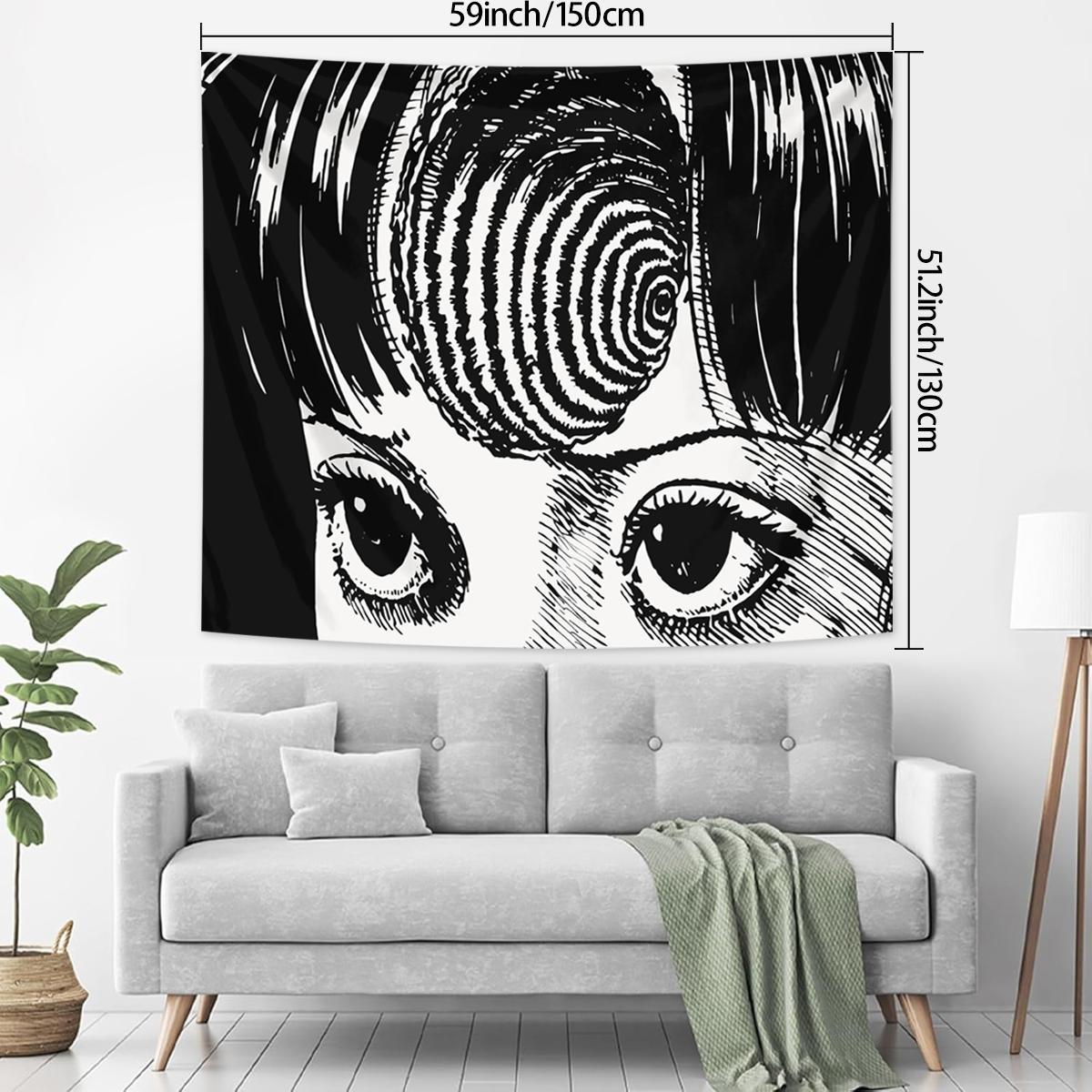 Modern Portrait Pattern Tapestry, Wall Tapestries, 1 Count Creative Wall Hanging Decor, Wall Decor for Living Room & Bedroom, Home Decor