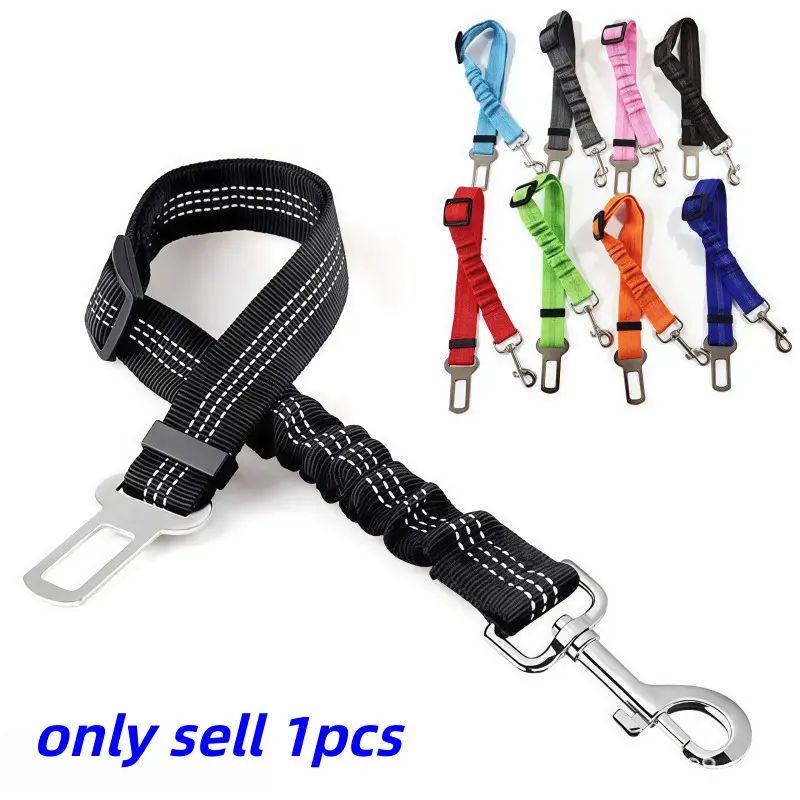 Dog Car Safety Harness, Reflective Webbing Safety Rope, Elastic Stretch Cord, Pet Seat Car Safety Travel, 1 Piece