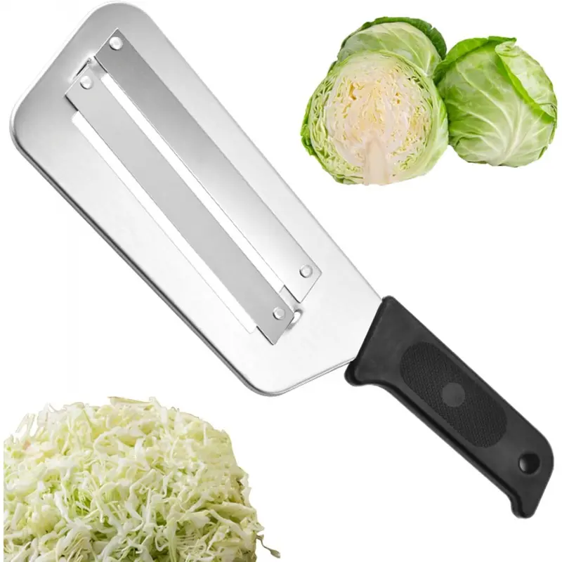 Cabbage Shredder for Coleslaw Sauerkraut cabbage slicer Cutter Chopper kitchen Knife Cabbage Peeler Lettuce Shredder lettuce Knife Cabbages Graters for Kitchen Fruit Vegetable Slicer Mandoline Slicers Stainless Steel Slicer