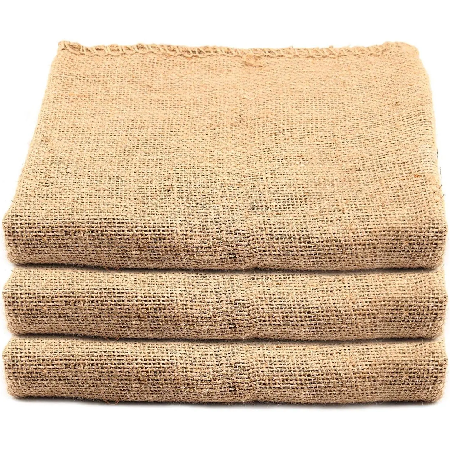 3 Pack 42 x 29 Inch Burlap Bags, Large Food Grade Jute Grow Bags for Gardening, Potato Sack Race Bags