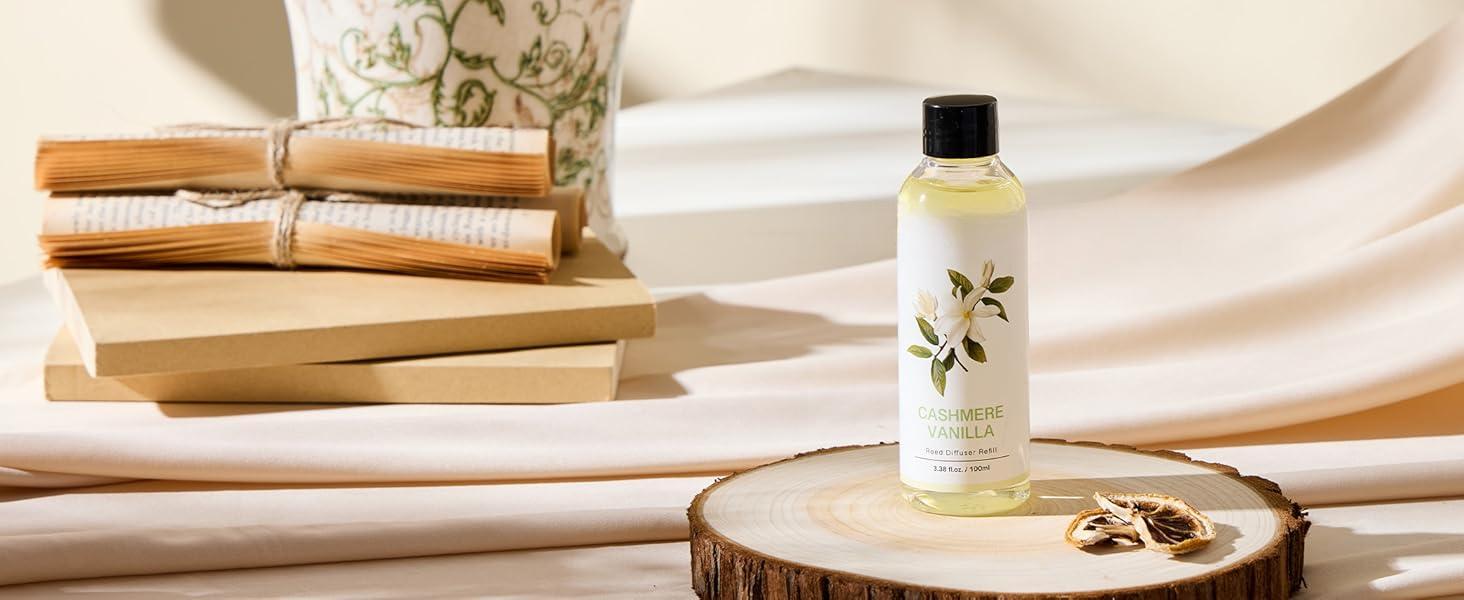 Reed Diffuser Oil Refill/Clean Linen/3.38oz(100ml/1 Pack/Scented Oil Refill for Reed Diffuser Home Fragrance for Bedroom, Bathroom Office Home Decor