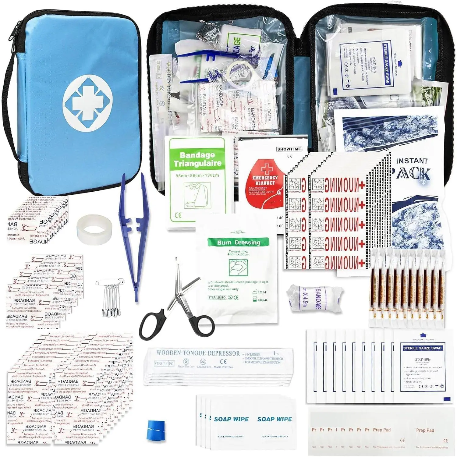 300PCS First Aid Kit for Home Car Business Workplace, Waterproof Emergency Kit Essential Supplies for Outdoor Backpacking Outing