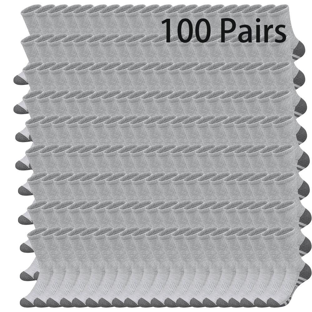 Women's Athletic Running Socks, 100 Pairs Casual Sweat-Absorbent Breathable Socks for Fitness, Socks For Women
