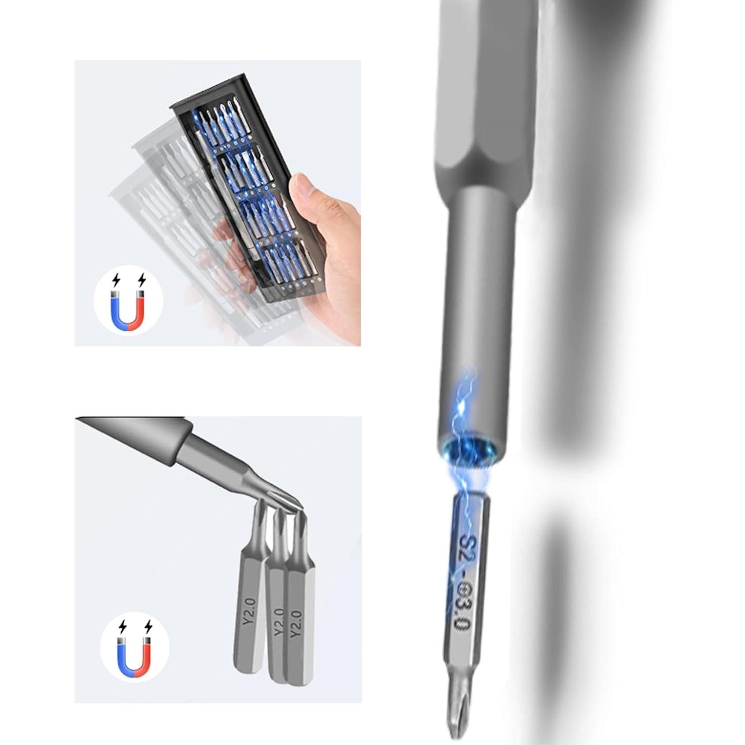 25-in-1 Small Precision  Set, Professional  Mini  Tool Kit, Mini Repair Set for Glasses, Watch, Computer, Laptop, Phone, Macbook,