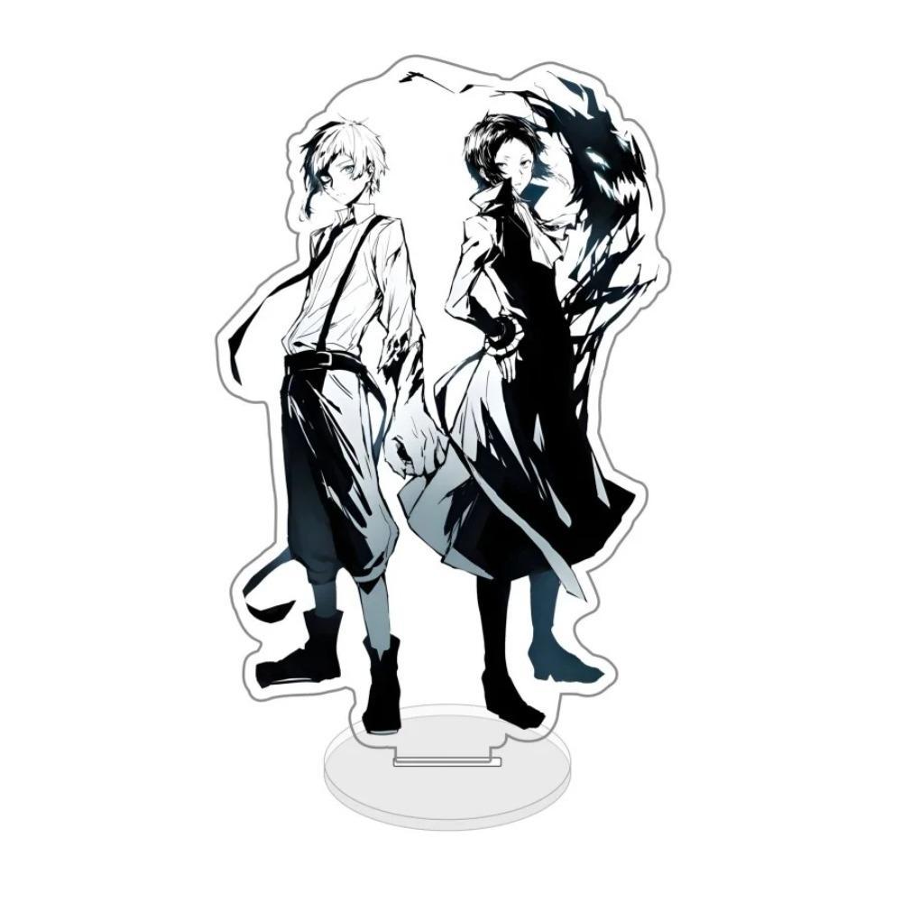 Diy Bungou Stray Dogs Dazai Osamu Anime Peripheral Figure Show Transparent Acrylic Stand Model Desktop Ornament Originality Gift