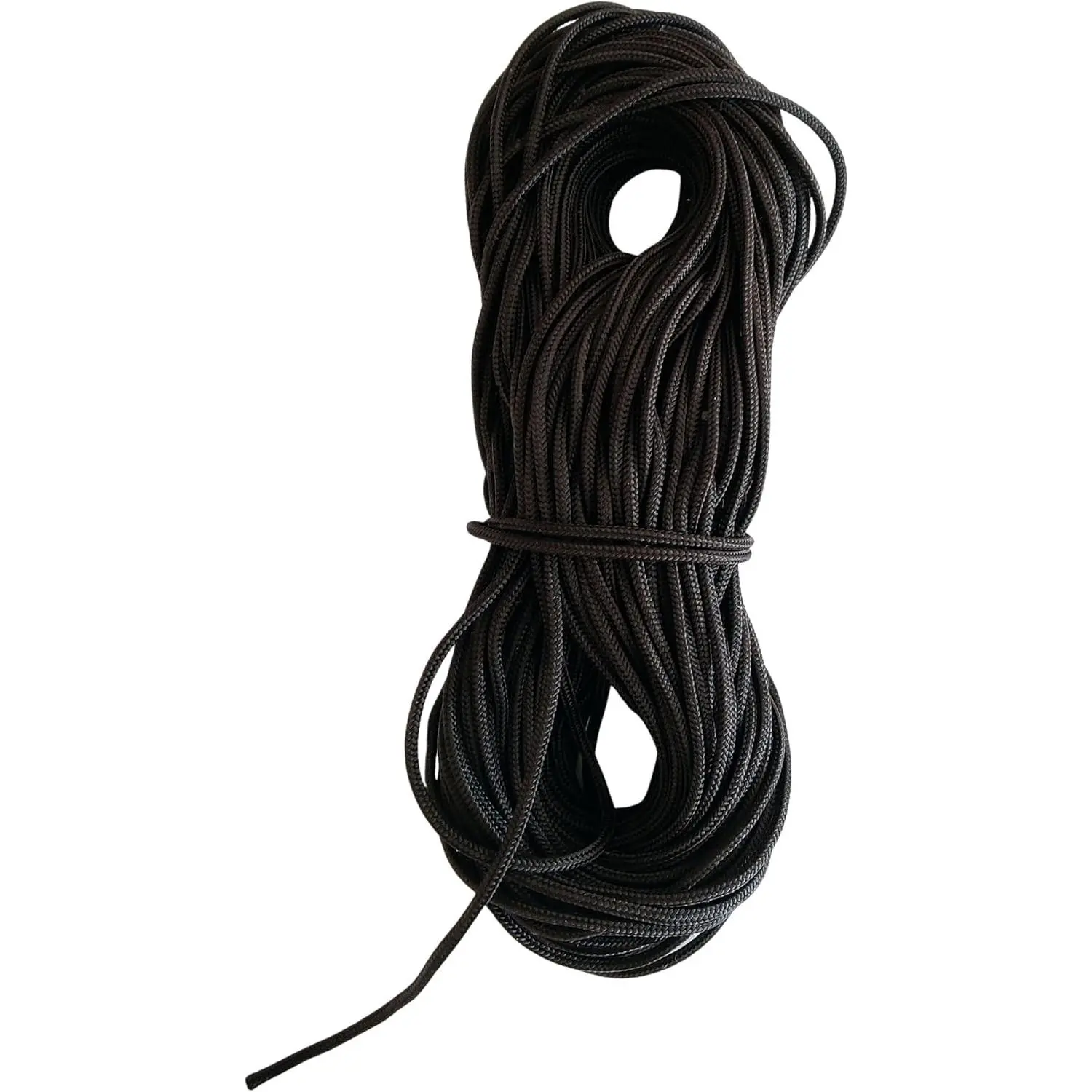 1.5mm Extra Strong Braided Nylon Cord Multi-Use String Thread, Black 16 Yards for Wind Chime Repairs and Jewelry Making