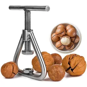 Heavy Duty Stainless Steel Nut Cracker Opener Tool Suitable for All Nuts Including Black Walnut Pecan Macadamia Hazelnut Almonds