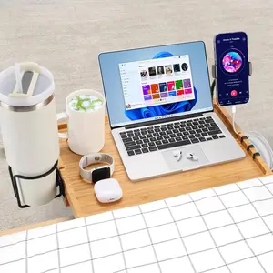 Bedside Shelf for Dorm Bed & Top Bunk,  Bed Side Table Tray with Cup Phone Holder & Hooks, Bedside , Clip  Nightstand Bedside Storage College Dorm Room Essentials (-1)