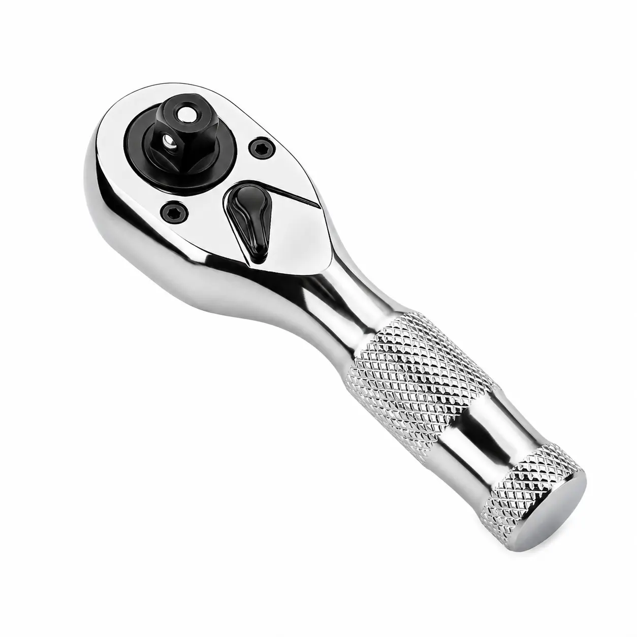 1pc 3 Inch 1/4 Inch Short Handle Ratchet Wrench, 72 Teeth Compact Socket Wrench, Ideal for Narrow Spaces, Car Repair & DIY Tools, Ratcheting Wrench Tool