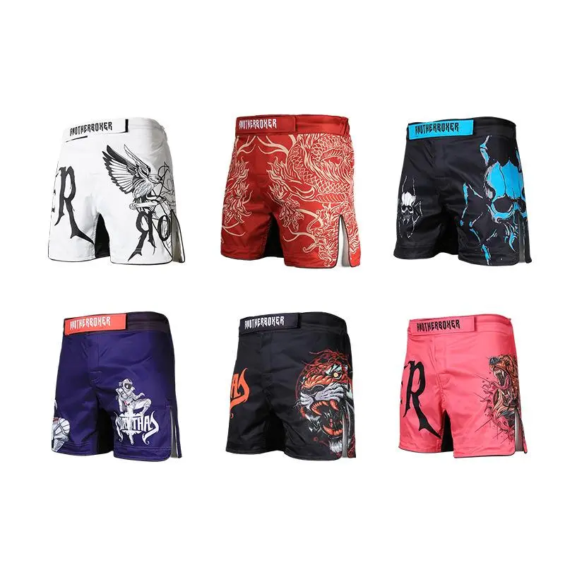 Men's fighting sports running training shorts, Brazilian Jiu-Jitsu fitness mixed martial arts shorts