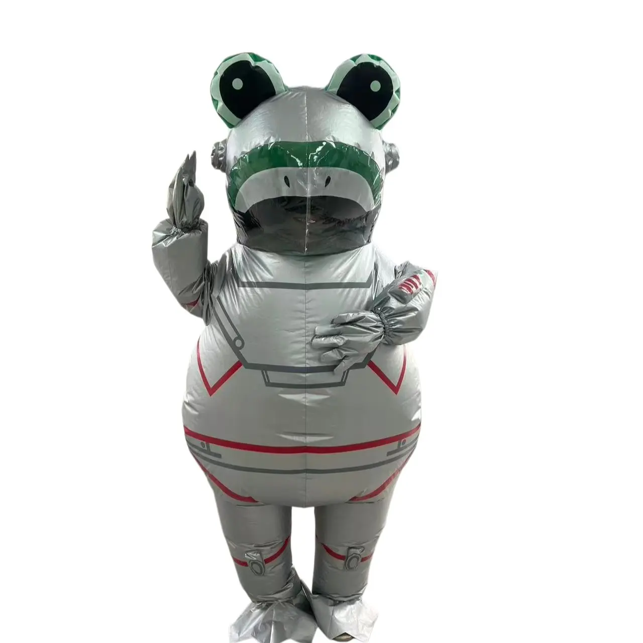 Space Frog Inflatable Costume, Polyester, No Battery, Adult Size, Fits 155-190cm, with Fan and Battery Box, Halloween Cosplay Party Use