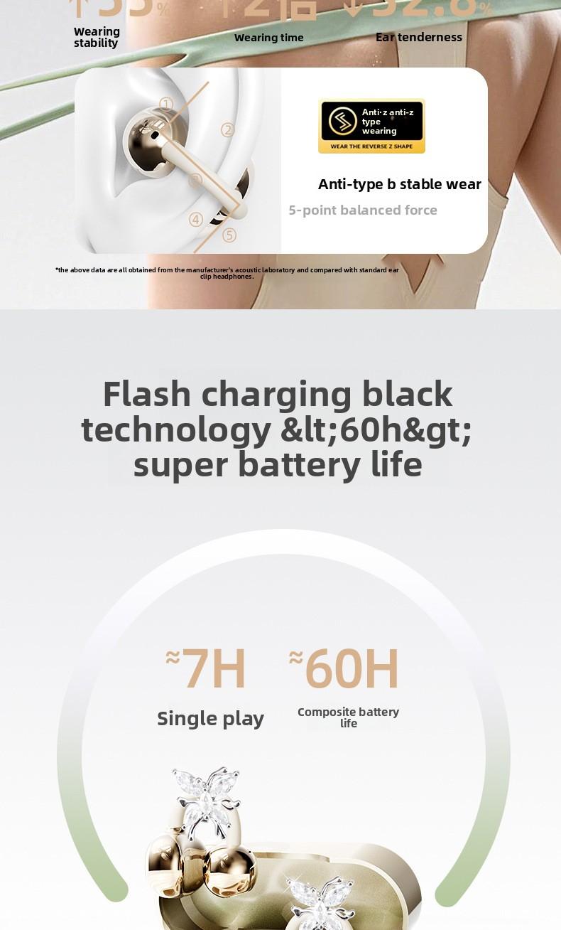 2026 Hot-Selling Retro Camera Style Bluetooth Earphones, True Wireless Clip-On, High-Quality Sound, Noise Reduction for Calls, Compact and Portable