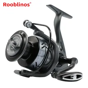 Rooblinos DF Spinning Reel Metal Spool Stainless Bearings Anti-Reverse 15KG Max Drag For Saltwater Freshwater Ice Fishing All Anglers