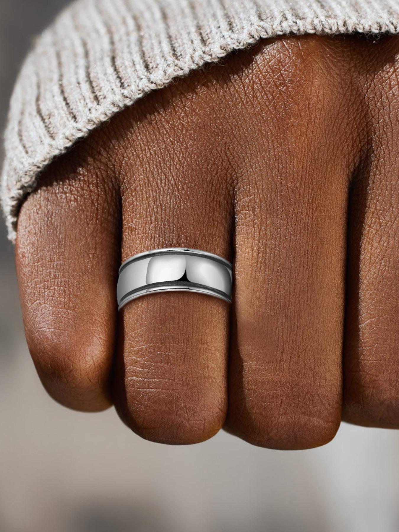 S925 Sterling Silver Vintage Ring with Box, Fashion Jewelry Accessories for Men & Women for Party, Daily Clothing Decor, Trendy All-match & Exquisite Jewelry for Anniversary Gift, Fashion Rings, Acquired Style Ring, Vintage Engagement Ring