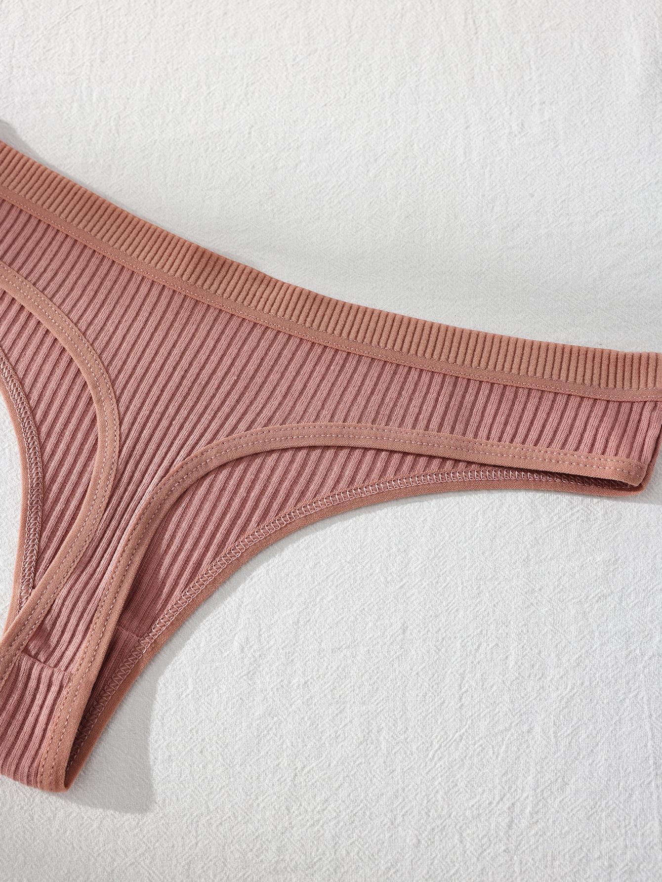 Hotcom Women's 7/14 Pack Seamless Thongs Cotton Bikini Underwear Low Rise Breathable Dry Quick Comfortable Fit for All Seasons Soft Stretchy Fabric Minimalist Style Ideal for All Seasons