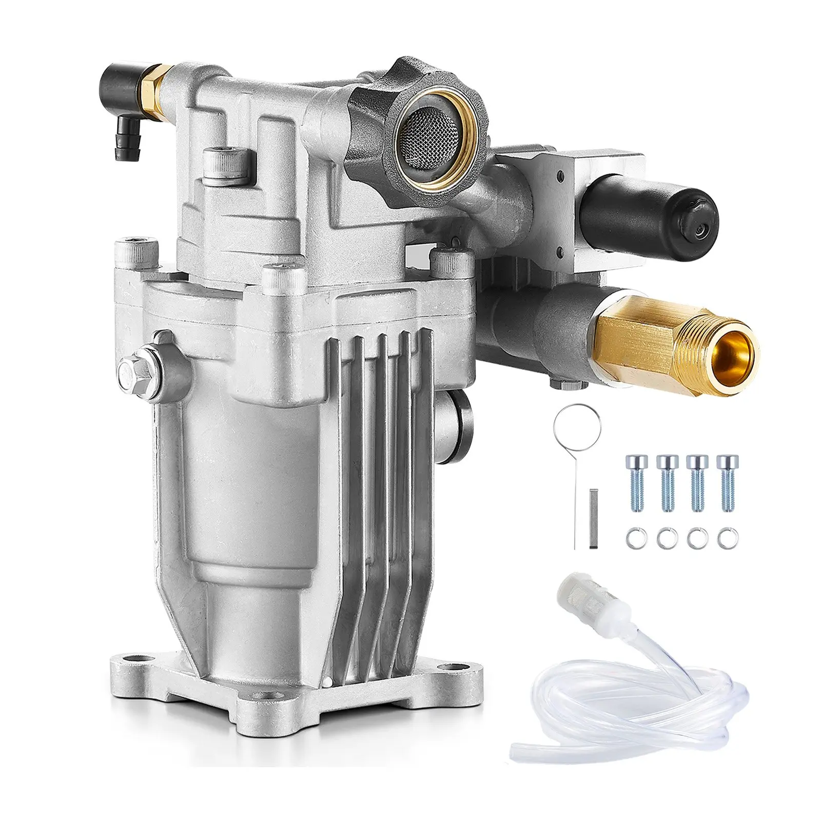 【DealsForYouDays】VEVOR Pressure Washer Pump, 3/4" Shaft Horizontal, 3100 PSI, 2.35 GPM, Replacement Power Washer Pumps Kit with Hardware and Siphon Tube, Compatible with Simpson, Honda, Troy-Bilt, Generac and Delta