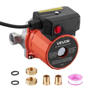 【DealsForYouDays】VEVOR Hot Water Recirculating Pump, 10 GPM, Instant Circulation Circulator Pump System, 3-Speed Control, 0.13 HP, 110-120V, NPT 3/4 in to NPT 1/2 in Adapter, Stainless Steel Head, for Water Heaters