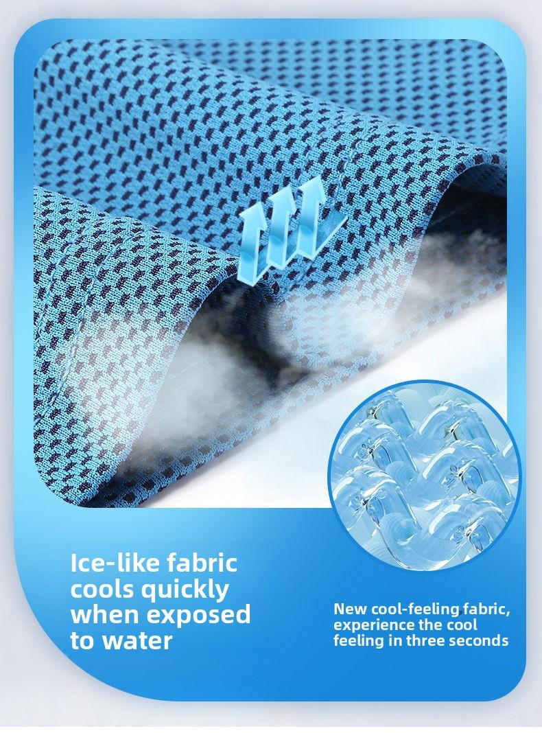 New multi-functional cycling cold feeling ice silk quick drying outdoor sports wrist towel cooling cold headscarf outdoor cold feeling