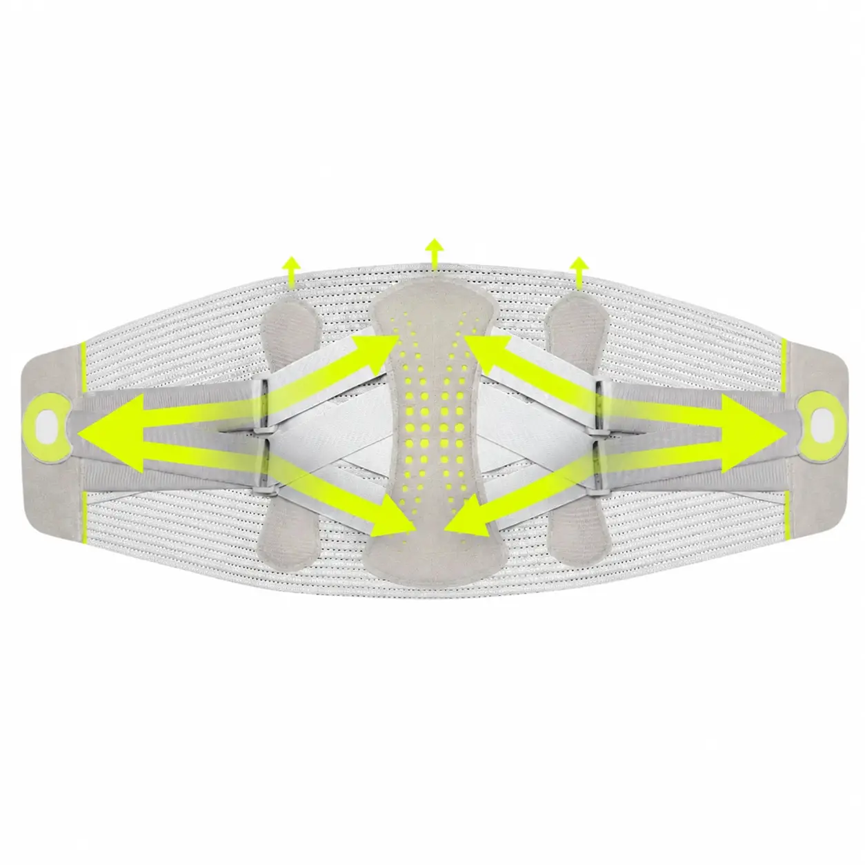 Ergonomic Lumbar Support Belt - Adjustable Waist Compression, Breathable Mesh Fabric for Office Workers to Relieve Lower Back Discomfort During Daily Activities & Light Exercise