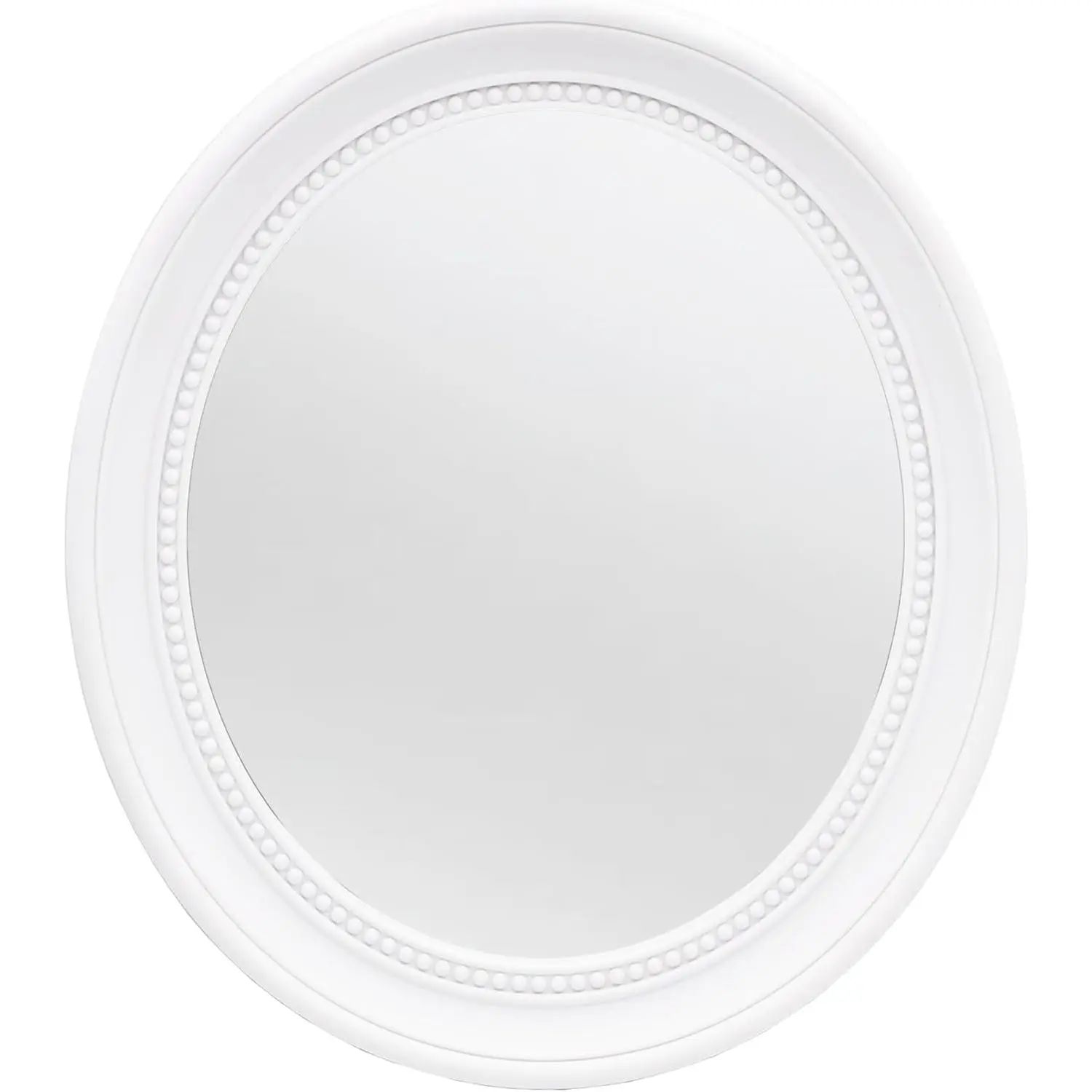 OIGUMR Minimalist Oval Wall Mount Mirror, 20x16.1" Oval Shape Bathroom Mirror with Plastic Frame