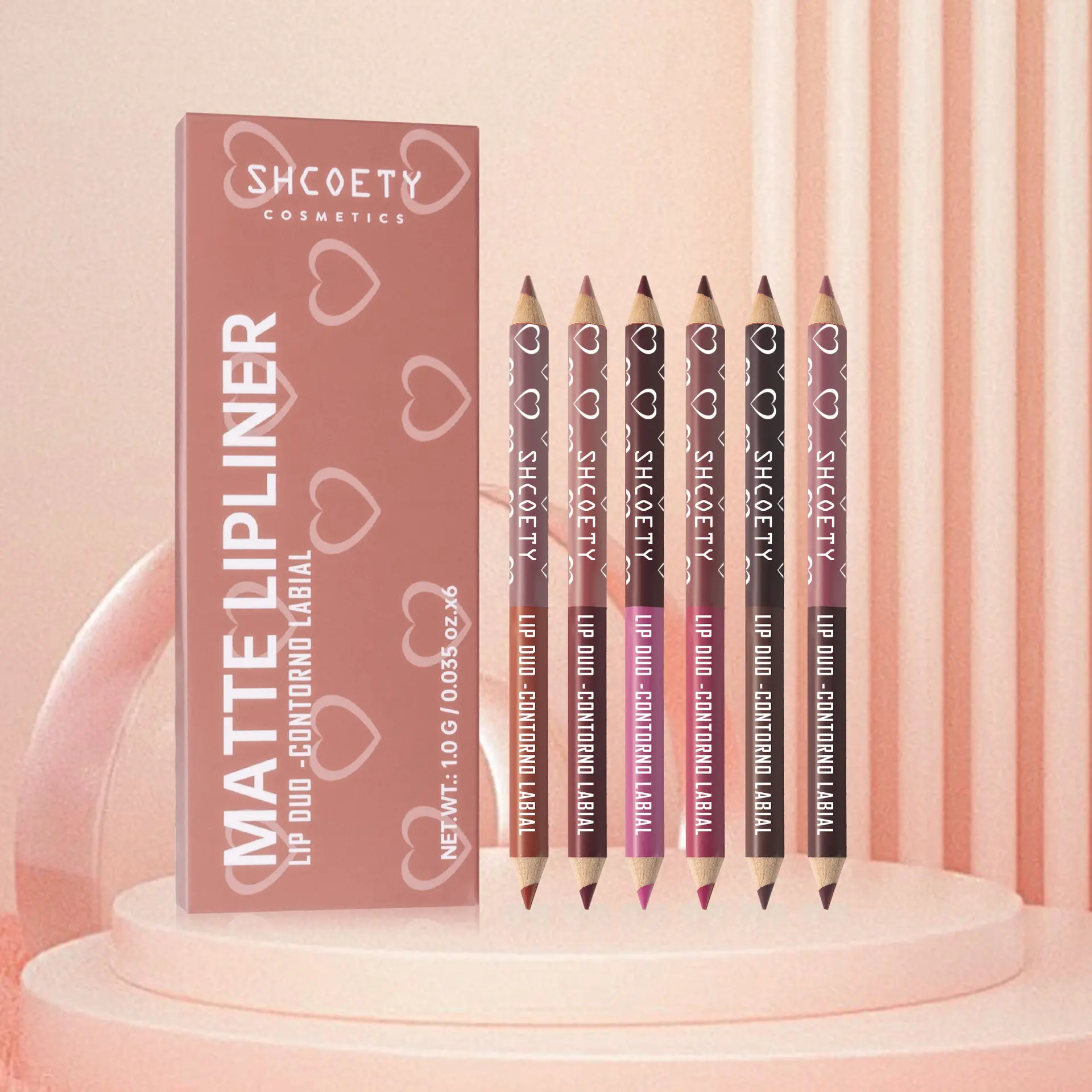 Matte Dual-Ended Lipstick Set, Long-Lasting & Easy to Apply, Perfect for Various Makeup Occasions, Ideal Gift for Girls
