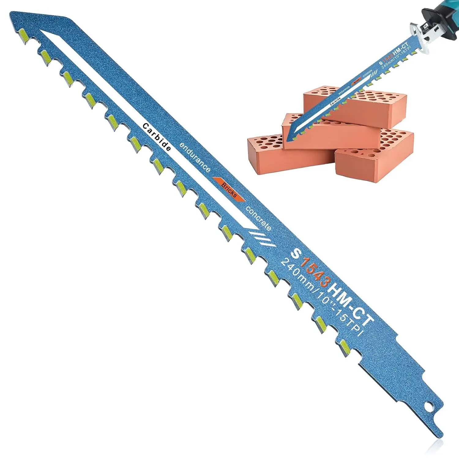 10 Inch Masonry Reciprocating   Concrete   Alloy Demolition Masonry   Brick  Recip Saws  for  Aerated Concrete Hollow Brick and Cement