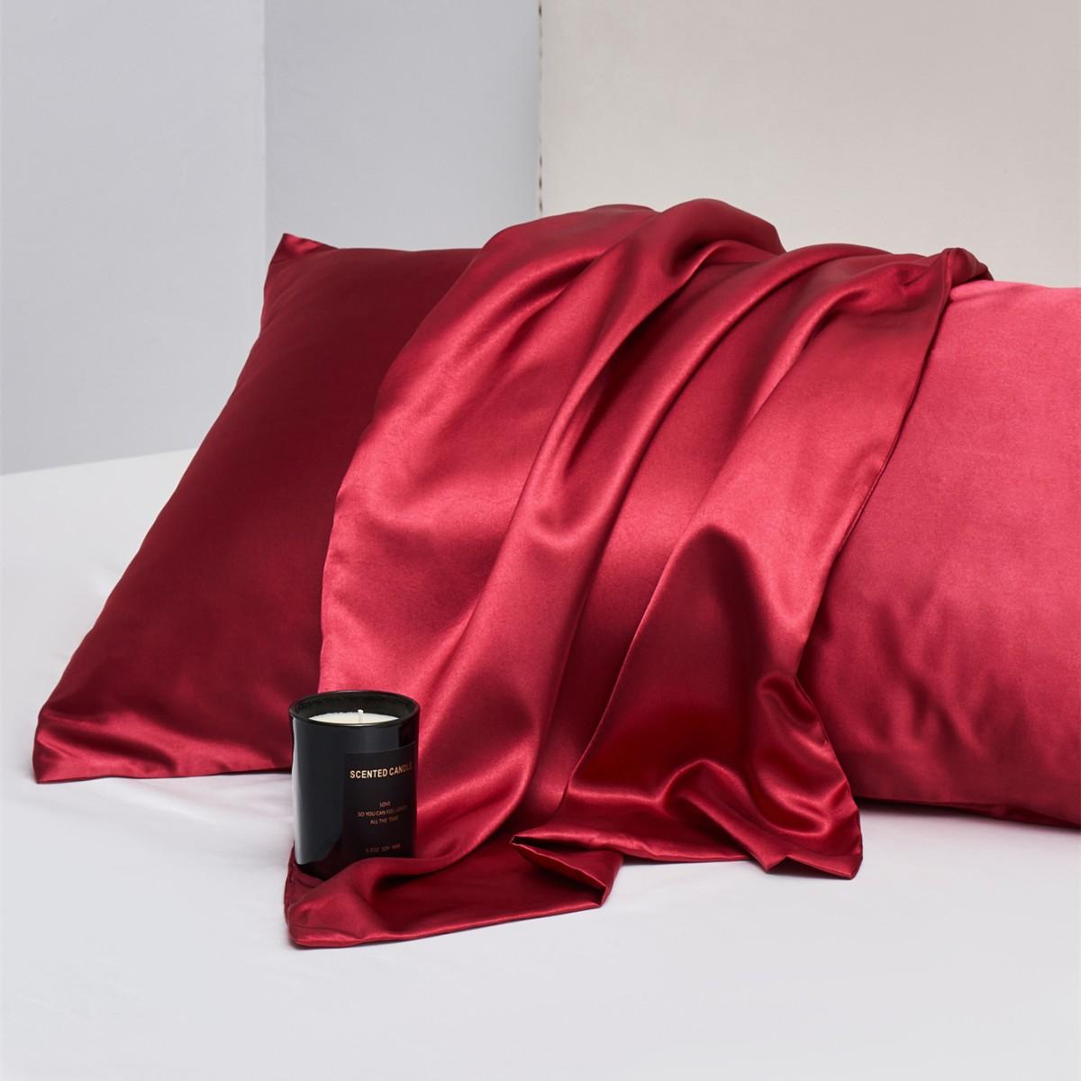 Solid Color Satin Pillowcase, 2 Counts Modern Simple Pillowcase without Filler, Soft Comfortable Pillow Cover for Home Bedroom Dormitory Hotel, Silky Satin Bedding