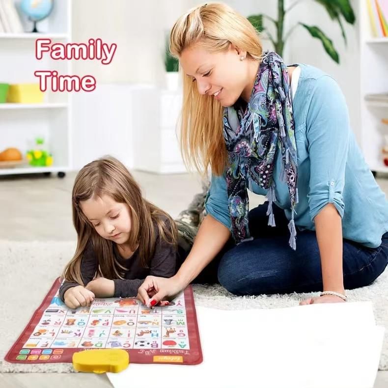 English-Spanish 26-Letter Family Education Wall Chart Point-and-Read DeviceChildren's Early Education Learning Machine Electronic Educational Equipment Homework Machine