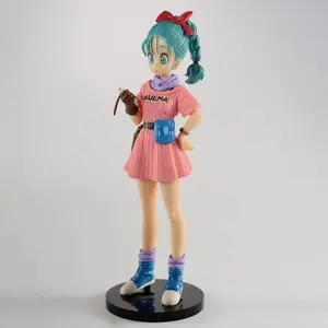 Hot 15cm Dragon Ball Figures Childhood Bulma Action Figurine Pvc Statue Model Doll Collectible Room Decoration Gifts