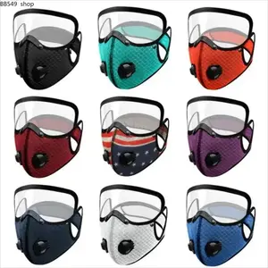 Outdoor Cycling Protective Face Mask with Detachable Lens, Dustproof Windproof Filter Mask, Breathable Multi-Color Sports Face Cover for Motorcycle Riding, Cycling, Hiking & Outdoor Activities Fashion Accessory