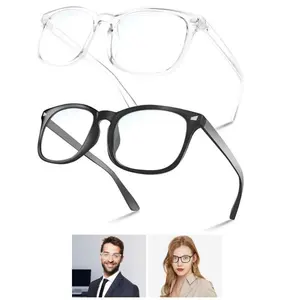 Premium Unisex Blue Light Eyeglasses - Lightweight Elegant Classic Frames, High-Transmission HD Highlight Lenses, Chromatic Aberration Reduction, Durable Design for Gaming Students & Daily Style Accessory, Eyeglass