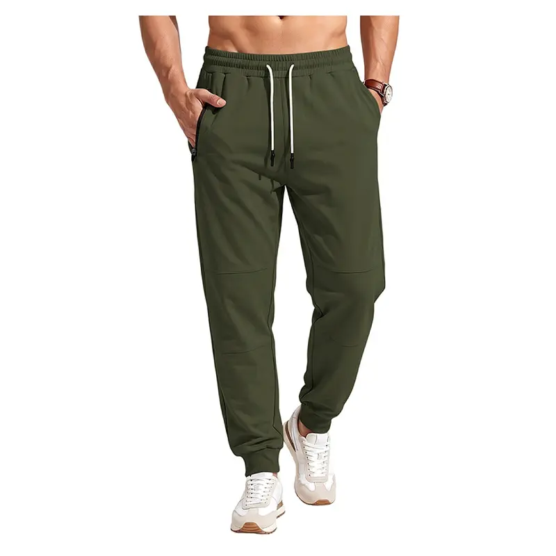 CK-194 Men's American Sport Polyester Knit Casual Pants