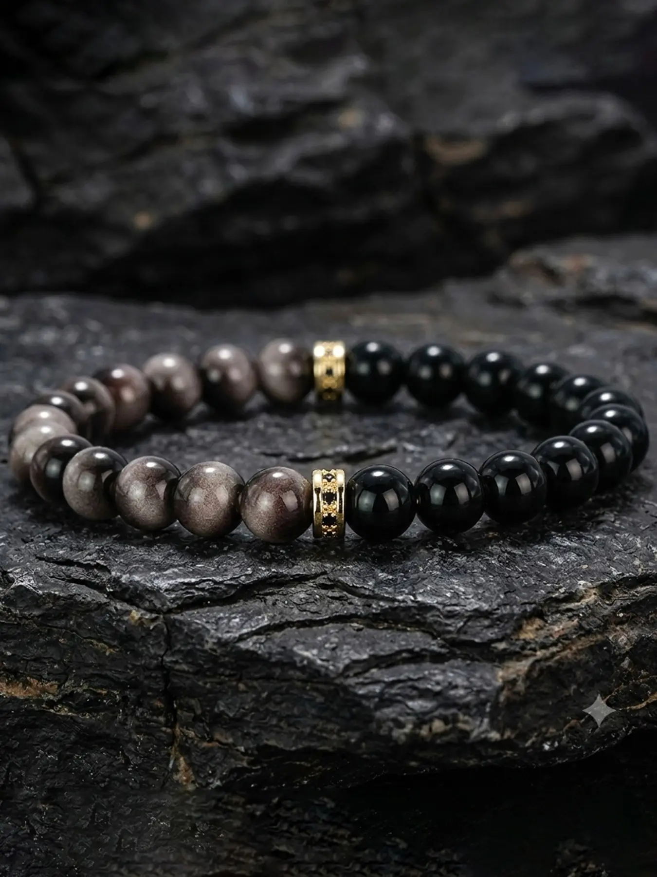 Fashion Handmade 8mm Stone Beads Bracelet, Minimalist Buddha Braclet for Men, Stylish Armband Jewelry, Unique Accessory for Everyday Wear