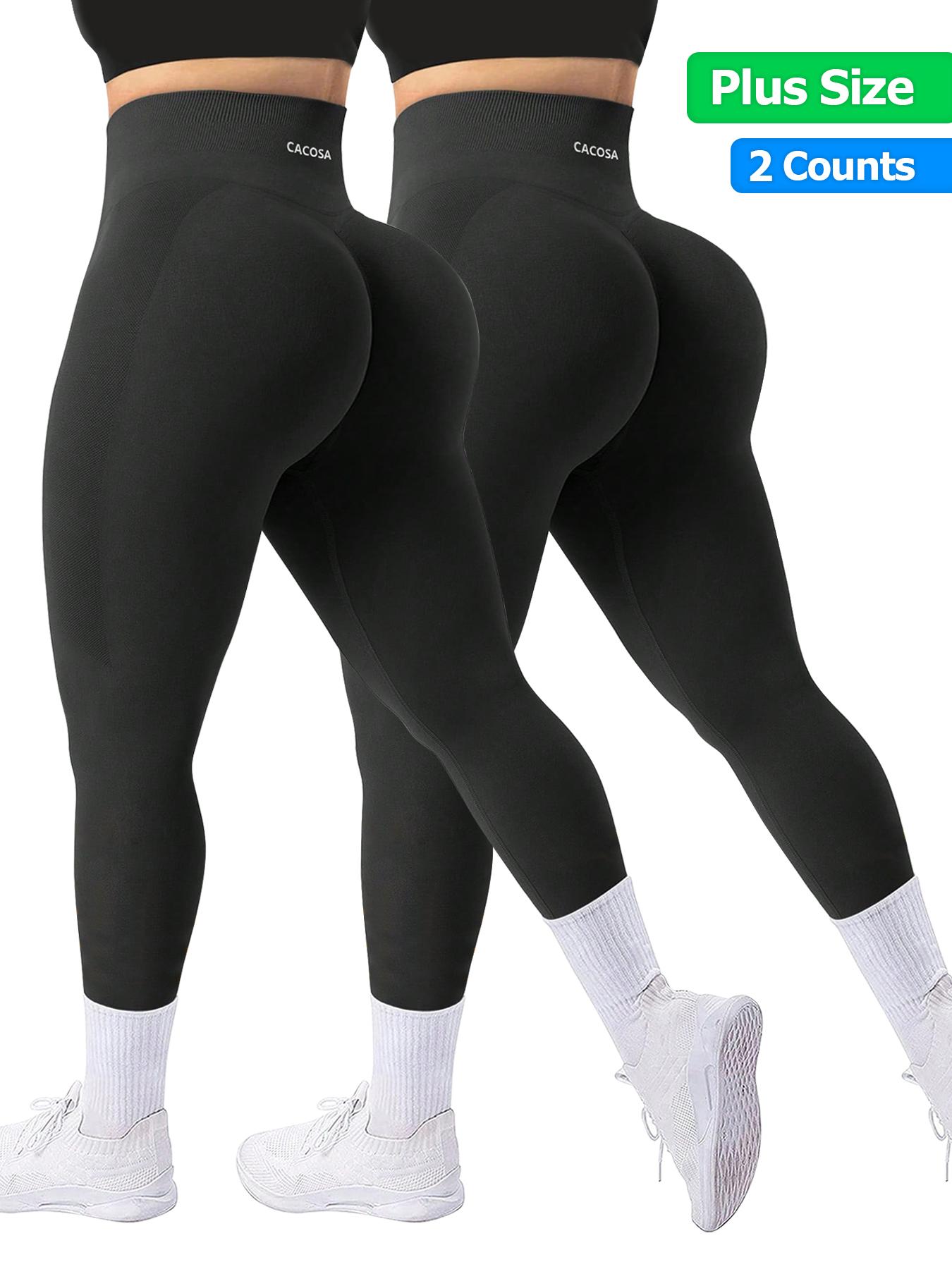 PLUS SIZE High Waist plus size leggings for curvy women, Oversize Stretchy Fitness Leggings, Quick-Dry Sportswear for All Seasons, black leggings for tummy control, crz yoga leggings, Yoga Bottoms, plus size pants for women