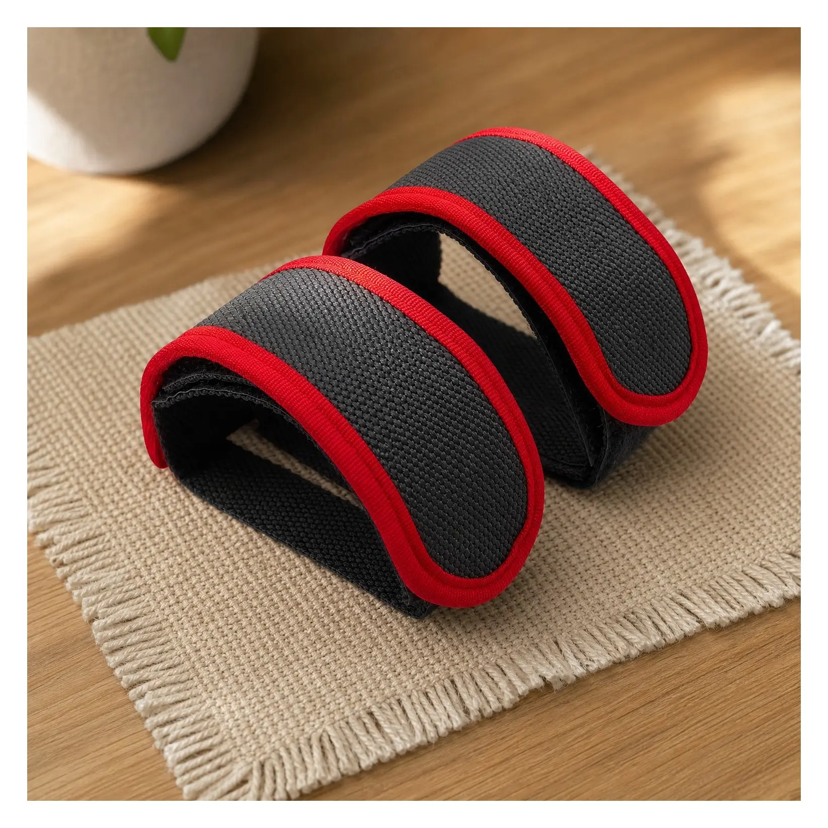 Adjustable 3-Layer Bike Pedal Straps Toe Clips 2 Pack | Triple Layer Nylon, Fixed Gear Road BMX Cycling, Secure Foot Hold Alignment, Non-Slip Wear-Resistant TapeGift