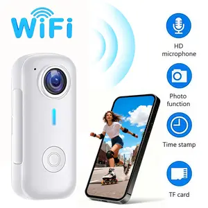Wearable Body Camera for Sports, Magnetic Clip-On Thumb Camera, Loop Playback, Photo & Video Mode, WiFi Connect to Phone/PC, Lightweight, 32GB Card Optional,action camera