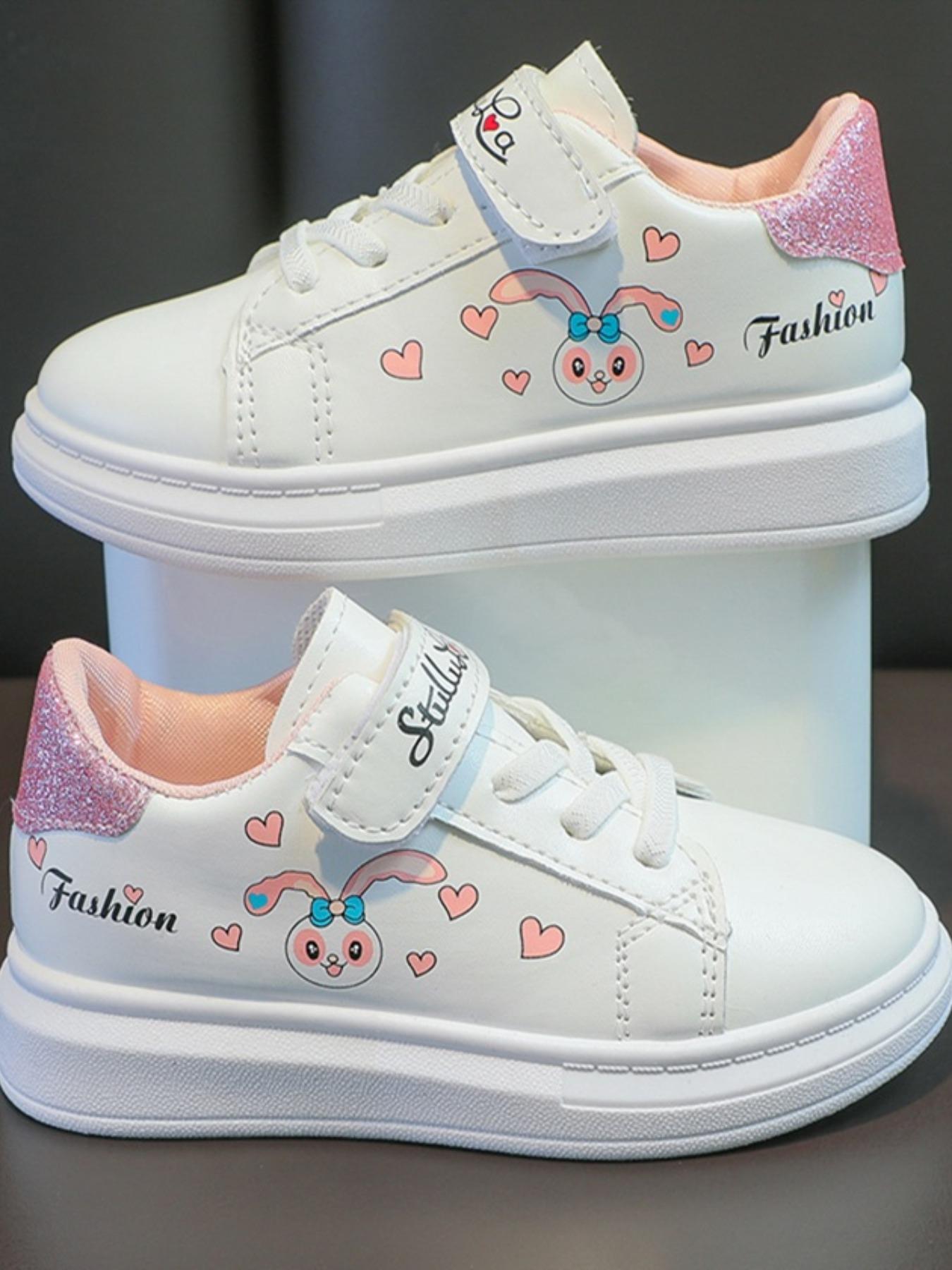 NewCute Comfortable Girls Flat Casual Sports Shoes, Fashionable Easy Slip-On Design for School Play Park Travel(Gift)11