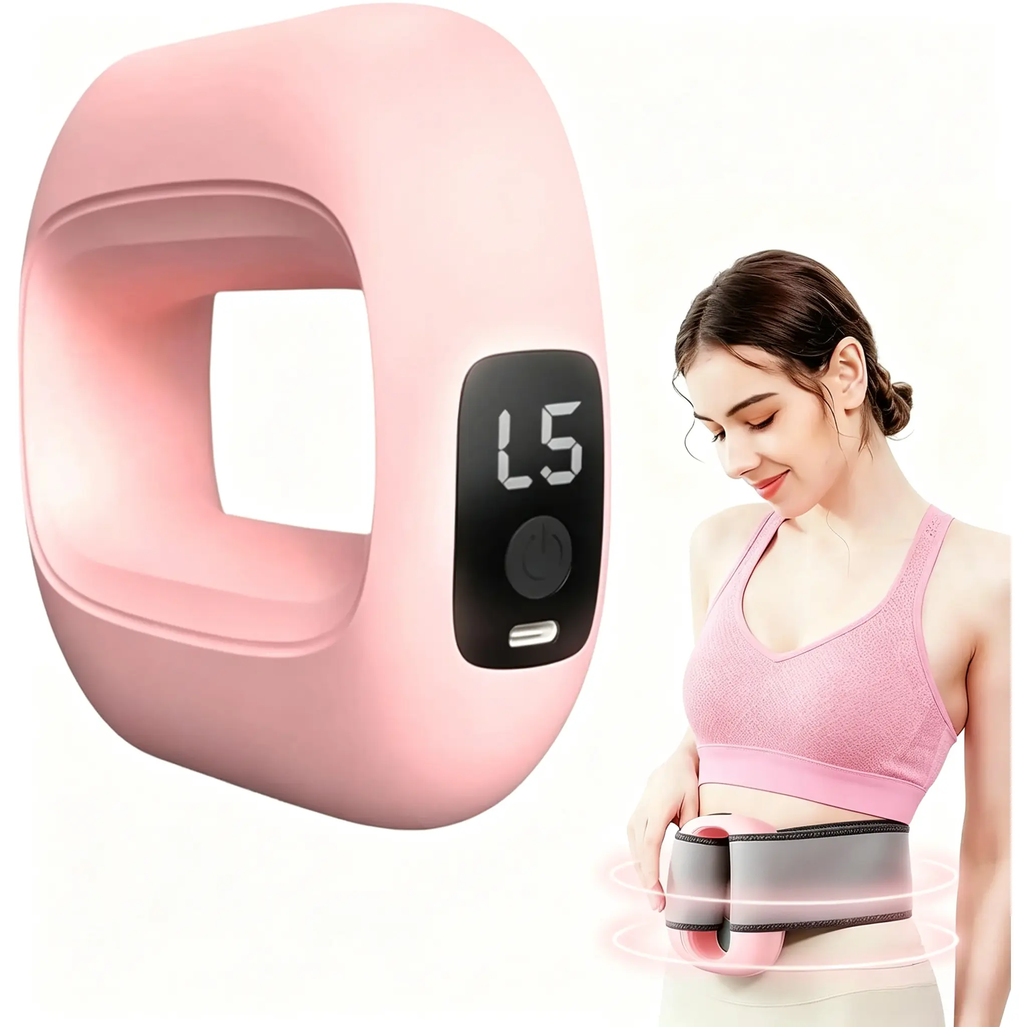 2026 Portable Vibrations Cordless Vibration for Whole Body - 8 Speed Levels Neck & Shoulder Muscle Relief Deep Tissue Percussive Massager for Relaxation Pink & Blue machine adjustment gear,calorie,jc