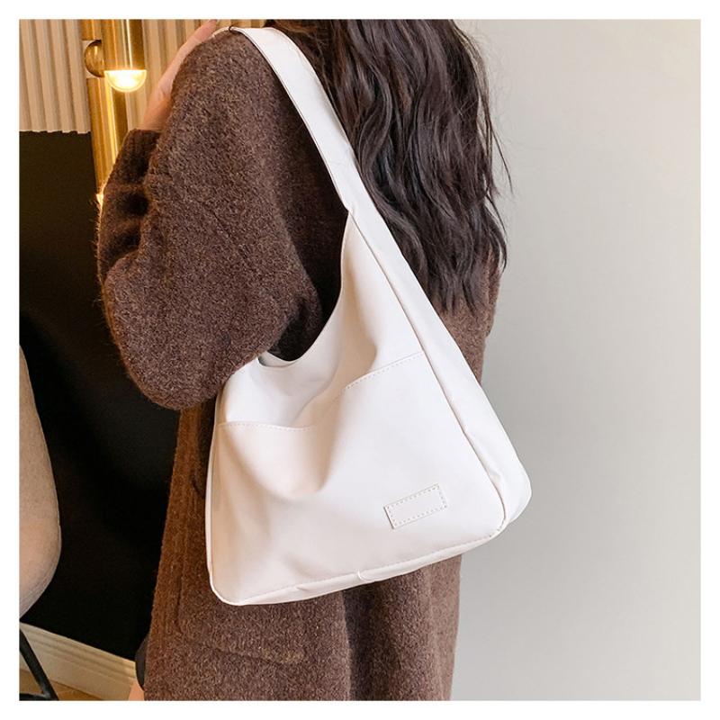 Large Capacity Retro Bag Women's Simple Tote College Student Class Shoulder Casual