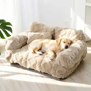 Pet Sofa Bed for Middle & Big Dog, Detachable Washable Polyester Fiber, Multi-Functional Pet Nest, Comfortable Dog Cat House, Ideal for Cats and Dogs, Puppy Bed