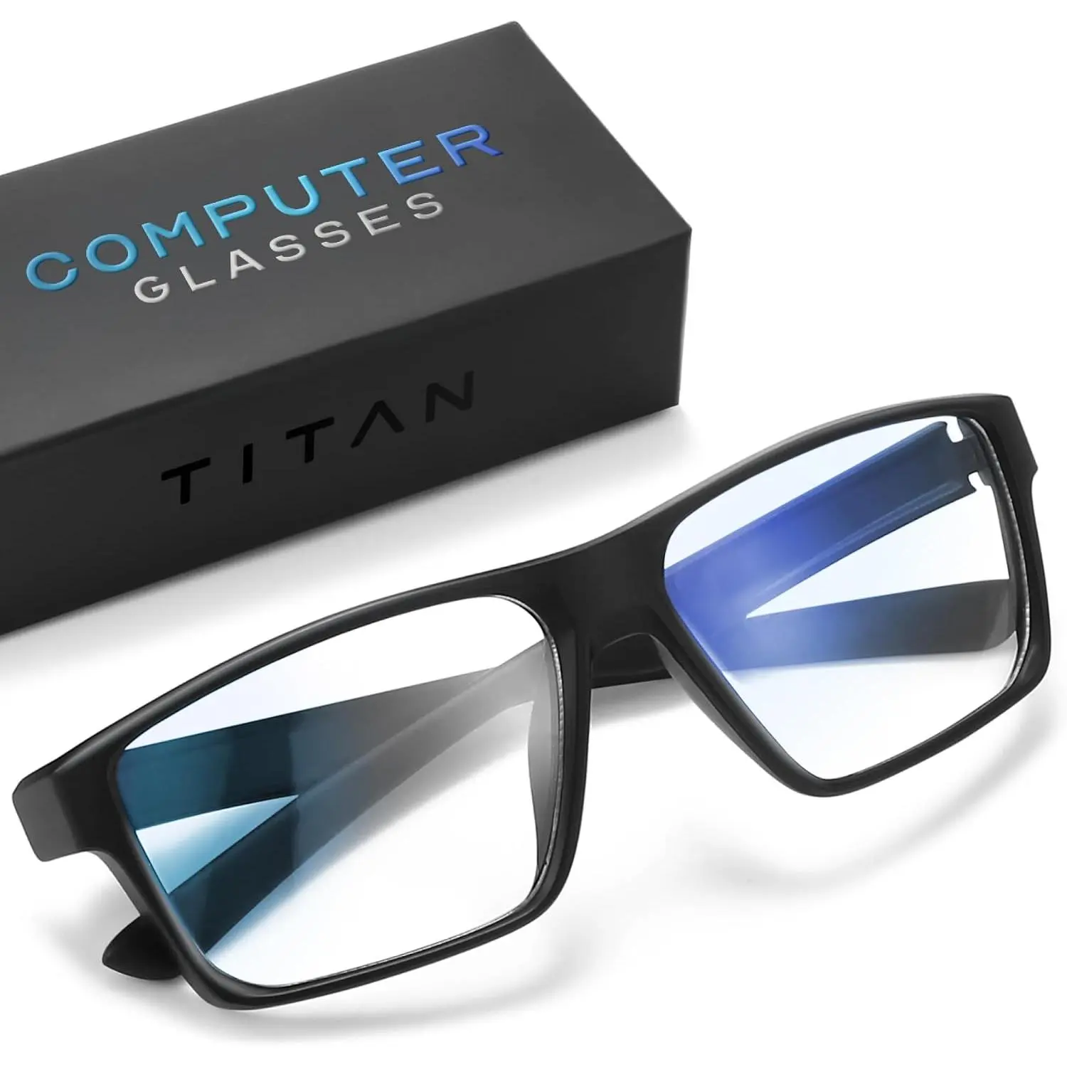Titan Gaming Glasses, Blue Light Blocking, Night Driving Glasses for Men,  Protection,  for Gamers