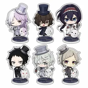 Anime Bungo Stray Dogs Acrylic keychain Ornaments Acrylic Stand Oda Sakunosuke Dazai Osamu Figure Model Desktop Decorate Gift