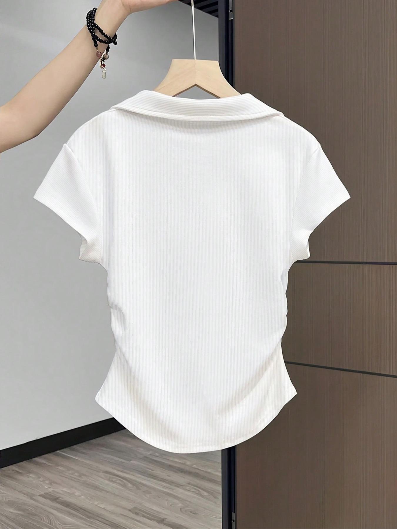 Women's Polo Shirt, Casual Comfortable Short Sleeve Collared Top for Daily Wear, Ladies Clothes for All Seasons, Golf Casual Style T Shirts