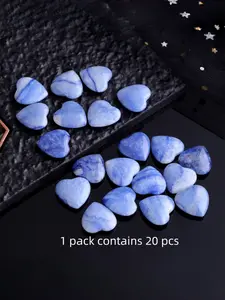 1 pack contains 20 pieces of natural stone, Blue Dongling, high-quality natural stone, Natural Crystal Stones, ideal for DIY jewelry making and collection