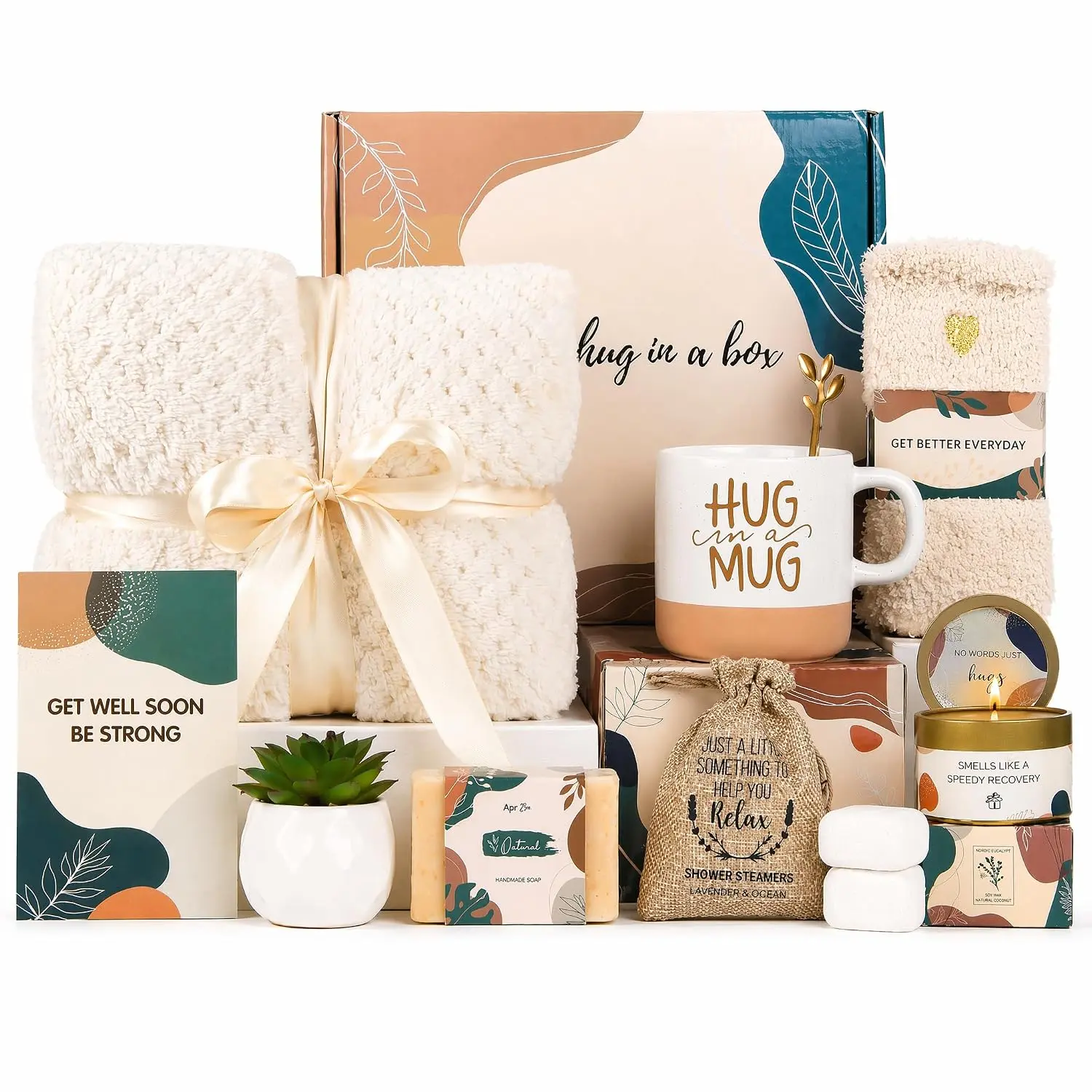 Get Well Gifts for Feel Gifts Baskets for After Surgery Cancer Care Gifts for Friend Sick Chemo Care Package Encouraging Pamper Box For Her