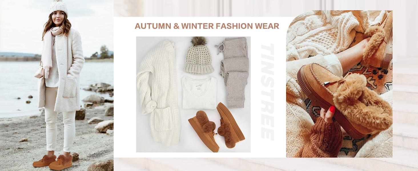 Women's Platform Warm Moccasin Slippers Slip On Loafer Plush Shoes Anti Slip Flat Walking Loafers Faux Fur Snow Boots Soft and comfortable suede slippers for women B2G510 Women's Platform Warm Moccasin Slippers Slip On Loafer Plush Shoes Anti Slip Flat Walking Loafers Faux Fur Snow Boots Soft and comfortable suede slippers for women B2G510