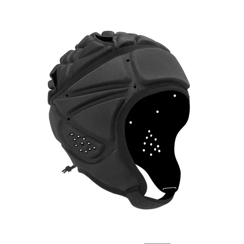 Youth Shock Absorbing Soft Head Guard, Flag Football Anti-Collision Protective Helmet, Adjustable Soccer Goalie Head Protection for Multi-Sport Training