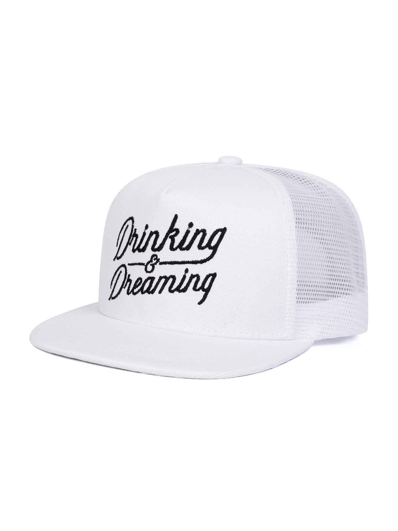 Drinking & Dreaming Trucker Hat, Casual Outdoor Adventure Hat for Men & Women, Fashion Accessories for Daily Wear